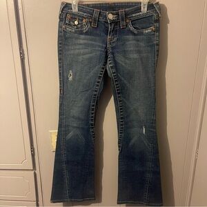 True Religion Brand Jeans Vintage Low Rise Flare